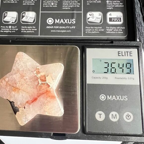 Flower Agate Star Carving (6)‎ - Picture 8 of 8